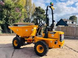 JCB 3STH-2S5 4WD SWIVEL TIP DUMPER *YEAR 2021, ONLY 655 HOURS* VIDEO*