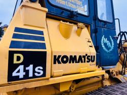 KOMATSU D41S-3 TRACKED DROTT C/W THREE IN ONE BUCKET *VIDEO*