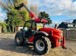 MANITOU MLT629 4WD TELEHANDLER *AG-SPEC, YEAR 2013* C/W PICK UP HITCH *VIDEO*