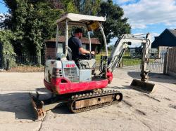 TAKEUCHI TB219 TRACKED EXCAVATOR *YEAR 2016, 4245 HOURS* C/W QUICK HITCH *VIDEO*