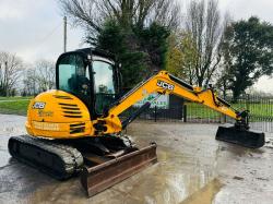 JCB 8065 TRACKED EXCAVATOR *ZERO SWING, YEAR 2013* C/W QUICK HITCH *VIDEO*