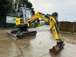 WACKER NEUSON 28Z3 EXCAVATOR *YEAR 2013, 3140 HOURS* C/W VERTICLE DIG SYSTEM *VIDEO*