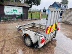 SINGLE AXLE PLANT TRAILER C/W REAR LOADING RAMP *VIDEO*