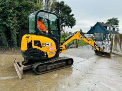 JCB 8026 TRACKED EXCAVATOR *ZERO SWING, YEAR 2017, 3325 HOURS* C/W BUCKET 