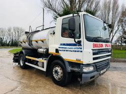 DAF CF65 4X2 SPECIALIST LORRY C/W TAR TANKER & AIR SPRAY BAR *VIDEO*