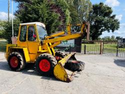 KRAMER 312 LOADING SHOVEL C/W BUCKET, PALLET TINES & SPARE WHEEL *VIDEO*