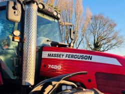 MASSEY FERGUSON 7480 DYNA VT 4WD 50K TRACTOR C/W FRONT LINKAGE & PTO