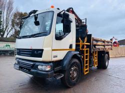 DAF LF55.220 4X2 TIPPER LORRY C/W ATLAS 92.2 CRANE *VIDEO*