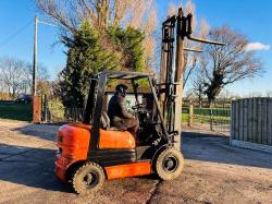 TOYOTA 25 DIESEL FORKLIFT C/W 2 STAGE MAST *VIDEO*