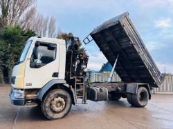 DAF LF55.220 4X2 TIPPER LORRY C/W HIAB 099 CRANE CHOICE OF 5 