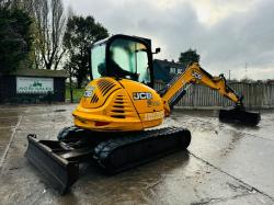 JCB 8065 TRACKED EXCAVATOR *ZERO SWING, YEAR 2013* C/W QUICK HITCH *VIDEO*