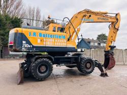 HYUNDAI 200W-7A 4WD WHEELED EXCAVATOR *ROAD REGISTERED* C/W QUICK HITCH *VIDEO*