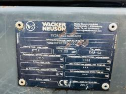 WACKER NEUSON ET17 EXCAVATOR *YEAR 2017, 2510 HOURS* C/W QUICK HITCH 