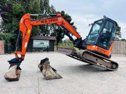 HITACHI ZX48U-5A EXCAVATOR *ZERO SWING, YEAR 2018* C/W 3 X BUCKET'S *VIDEO*