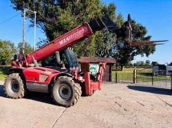 MANITOU MT1740 4WD TELEHANDLER *17 METER REACH* C/W PALLET TINES *VIDEO*