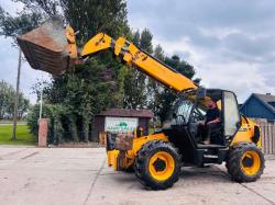 JCB 535-140HI-VIZ 4WD TELEHANDLER *14 METER REACH,  YEAR 2015* C/W BUCKET *VIDEO*