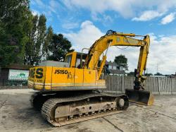 JCB JS150 TRACKED EXCAVATOR *5953 HOURS* C/W QUICK HITCH & BUCKET *VIDEO*