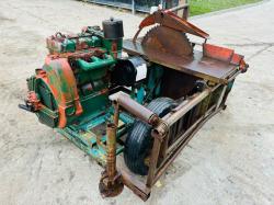 TOWBALE SAW BENCH C/W LISTER SR3A22 ENGINE 