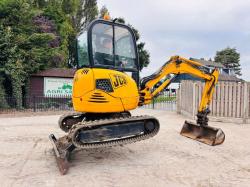 JCB 8025 TRACKED EXCAVATOR *ZERO SWING* C/W QUICK HITCH *VIDEO*