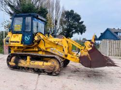 KOMATSU D41S-3 TRACKED DROTT C/W THREE IN ONE BUCKET *VIDEO*