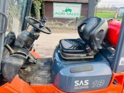 TOYOTA 18 FORKLIFT C/W PALLET TINES *VIDEO*