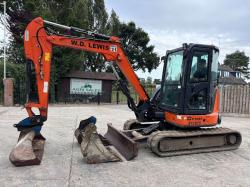 HITACHI ZX48U-5A EXCAVATOR *ZERO SWING, YEAR 2018* C/W 3 X BUCKET'S *VIDEO*