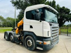 SCANIA R480 6X2 TRACTOR UNIT *MOT'D TILL FEB 2025* C/W EFFER 220/32 CRANE *VIDEO*