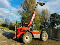 MANITOU MLT629 4WD TELEHANDLER *AG-SPEC, YEAR 2013* C/W PICK UP HITCH *VIDEO*