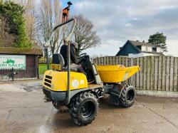 WACKER NEUSON 1501 4WD SWIVEL TIP DUMPER*1763 HOURS* C/W ROLE BAR *VIDEO*