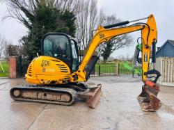 JCB 8026 TRACKED EXCAVATOR *ZERO SWING, YEAR 2009, 3402 HOURS* C/W BUCKET *VIDEO*