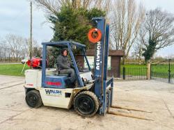 KOMATSU 4 TONNE FORKLIFT C/W SIDE SHIFT & PALLET TINES *VIDEO*