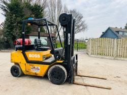 BOSS GAS FORKLIFT *SIDESHIFT*C/W PALLET TINES*VIDEO*