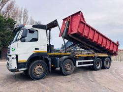 VOLVO FM DOUBLE DRIVE HOOK LOADER LORRY *YEAR 2013, MOT'D MARCH 2025* C/W SKIP 