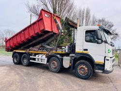 VOLVO FM DOUBLE DRIVE HOOK LOADER LORRY *YEAR 2013, MOT'D MARCH 2025* C/W SKIP 