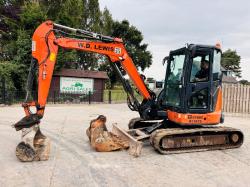 HITACHI ZX48U-5A EXCAVATOR *ZERO SWING, YEAR 2018* C/W 3 X BUCKET'S *VIDEO*