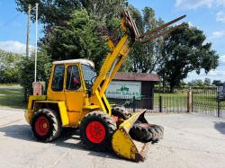 KRAMER 312 LOADING SHOVEL C/W BUCKET, PALLET TINES & SPARE WHEEL *VIDEO*