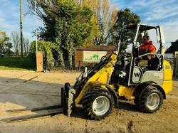 WACKER NEUSON WL20E 4WD ELECTRIC LOADING SHOVEL *YEAR 2017* C/W PALLET TINES 