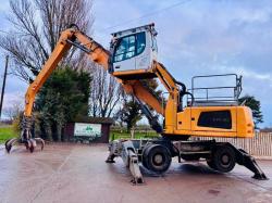 LIEBHERR LH30 HIGH RISE CABIN SCRAP HANDLER *YEAR 2016* C/W MAGNET GEAR *VIDEO*