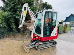 TAKEUCHI TB216 TRACKED EXCAVATOR *YEAR 2019, 1881 HOURS* C/W BUCKETS *VIDEO*