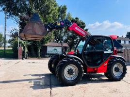 MANITOU 634-120 4WD TELEHANDLER *AG-SPEC* C/W BUCKET & PALLET TINES 