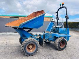 THWAITES 3 TONNE SWIVEL TIP DUMPER*VIDEO*