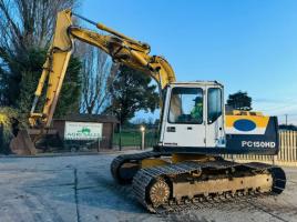 KOMATSU PC150HD TRACKED EXCAVATOR C/W BUCKET *VIDEO*