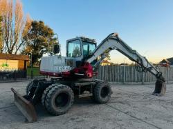 TAKEUCHI TB175W 4WD WHEELED EXCAVATOR *YEAR 2010* C/W BUCKET *VIDEO*