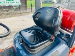 TOYOTA 18 FORKLIFT C/W PALLET TINES *VIDEO*