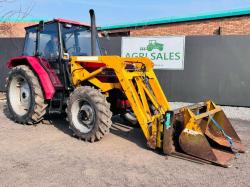 CASE 4210 TRACTOR *C/WBUCKET MUCKFORK AND PALLET TINES*VIDEO*