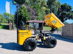 MECALAC TA1 1 TON HIGH TIP DUMPER YEAR 2018 C/W ROLE BAR *VIDEO*