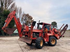 DITCH WITCH 7610 4WD TRENCHER C/W VIBRATING PLOW, BLADE, FRONT ACTOR *VIDEO*