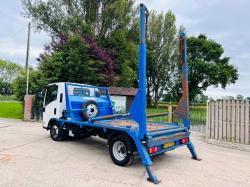 ISUZU CRAFTER 4X2 SKIP LORRY *YEAR 2022, ONLY 21440 MILES C/W EXTENDABLE ARM *VIDEO* 