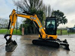 JCB 8065 TRACKED EXCAVATOR *ZERO SWING, YEAR 2013* C/W QUICK HITCH *VIDEO*