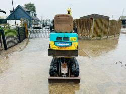 YANMAR B08-3 MICRO TRACKED EXCAVATOR C/W BUCKET 